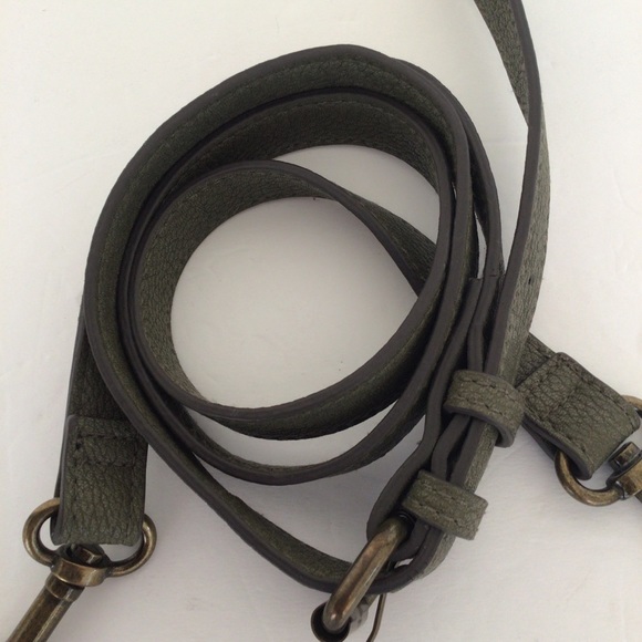 ARMY GREEN FAUX LEATHER CROSSBODY REPLACEMENT STRAP - Picture 7 of 7